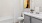 bright bathroom with shower/tub combo